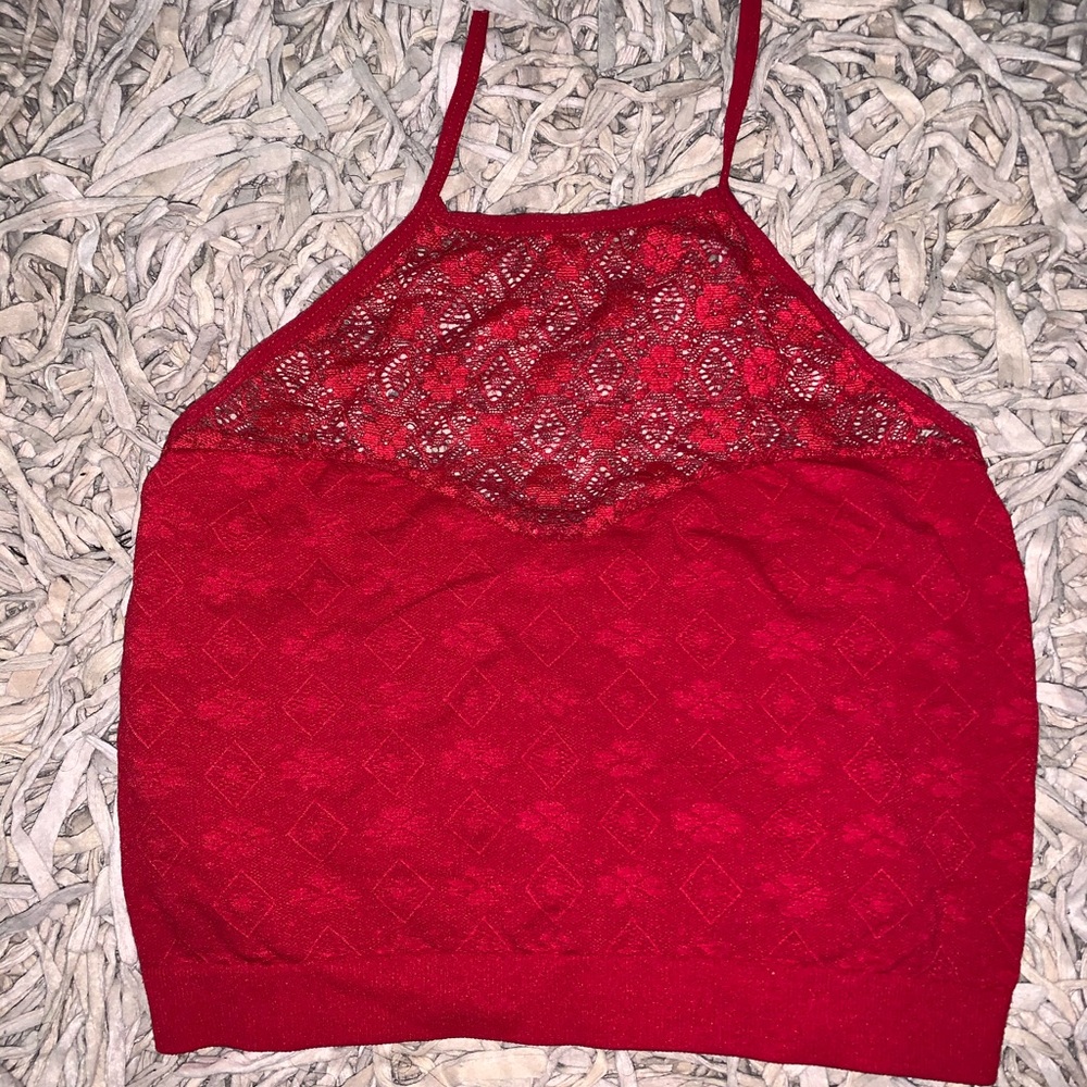 Flower halter crop top